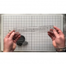 Media Ruler 30,5 cm - Tim Holtz Linjal Med Metallkant