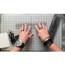 Media Ruler 30,5 cm - Tim Holtz Linjal Med Metallkant