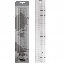 Media Ruler 30,5 cm - Tim Holtz Linjal Med Metallkant