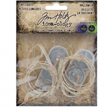 Tiny Lights for Halloween - Lila och Grön - Tim Holtz