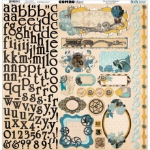 Paper Pack 12”x12” Bo Bunny Somewhere In Time Scrapbooking Papper