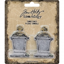 Tim Holtz Idea-ology Tombstones 2 st 55 mm Dekorationer DIY
