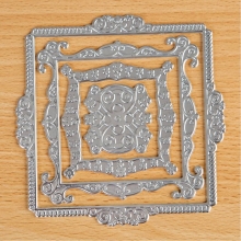 TODO Hot Foil Press Square Nest Poppy Garden Stansmaskin Skärmaskin Dies