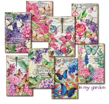 Vintage Bilder Die Cuts In My Garden 24 ark Pappersblock Paper Pad 4 8 Tum