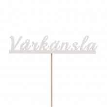 Vårkänsla - Skylt På Pinne - Text Till Blomma