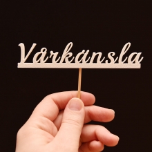 Vårkänsla - Skylt På Pinne - Text Till Blomma