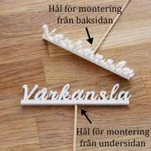 Vårkänsla - Skylt På Pinne - Text Till Blomma