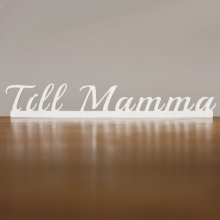 Till Mamma - Skylt På Pinne - Blommor text Blomstertext