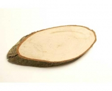 Trä-platta Oval 21-23 cm Naturlig Trä-skiva Pinne Stav Skiva Skylt