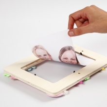 Träram dekorerad med Silk Clay Gjutning Modellering Inspiration