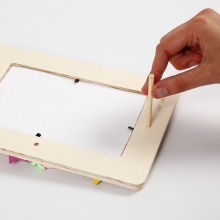 Träram dekorerad med Silk Clay Gjutning Modellering Inspiration