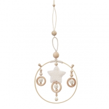 Ring av Trä Med upphängning Dia. 15 cm Träring