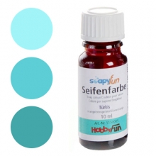 Tvålfärg Turkos 10 ml Tvåltillverkning till scrapbooking, pyssel och hobby