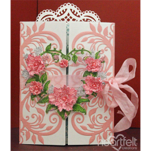 Stämpelset Heartfelt Creations Classic Wedding Roses Cling Stamps EZ