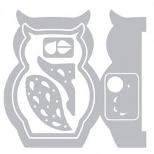 Sizzix Thinlits Die Owl Fold-A-Long Card Dies Stansmaskin