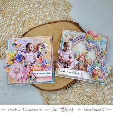 Scrapbooking Papper Craft O Clock - Unicorn Sweet