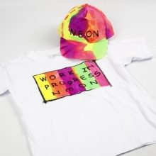 T-shirt stl. medium Vit Rund hals till scrapbooking, pyssel och hobby