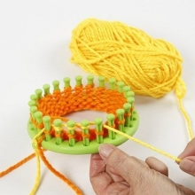 Stickring dia. 12 cm Flätstickoch knytredskap