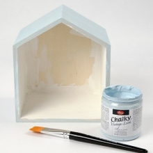 Trähyllor målade med chalk paint DIY Inspiration