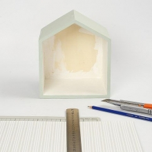 Trähyllor målade med chalk paint DIY Inspiration