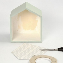 Trähyllor målade med chalk paint DIY Inspiration