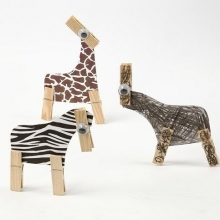 Mönstrad kartong Djur 300 g 100 ark Pappersblock Paper Pad A4