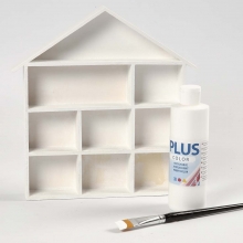 Målad prylhylla mdf decoupage DIY Inspiration