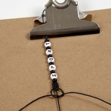 Bomullssnöre 1 mm Svart 100 meter till scrapbooking, pyssel och hobby