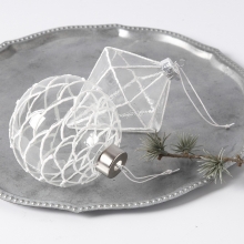 Glasdekorationer med 3D-effekt Jul Pyssel Inspiration
