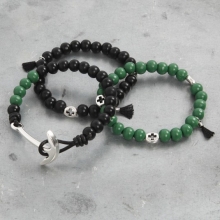 Mini Tofsberlock 10 mm hålstl. 1 Svart 5 st Berlock Smyckestillverkning