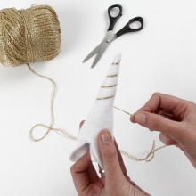 Enhörningsdiadem av filt Inspiration Smyckestillverkning