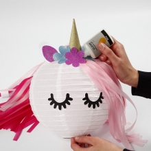 Rislampa - 35 cm - Vit