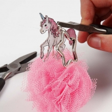 Nyckelring med enhörning och tyll Inspiration Pyssel För Barn