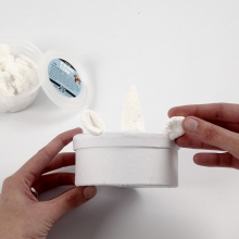 Enhörningsaskar med Foam Clay dekor Inspiration Pyssel För Barn