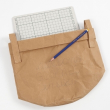 Dekorerade förvaringspåsar av läderpapper DIY Inspiration