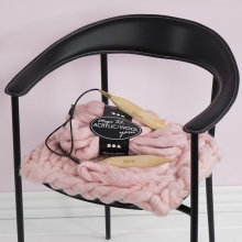 XL Garn Kit - Rosa och Grön - 3 nystan x 15 meter