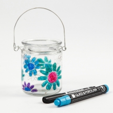 Porslin - Glaspennor - 12 st Opaque Färger 1-3 mm