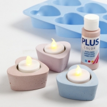 Silikonform Hjärtan 100ml till scrapbooking, pyssel och hobby