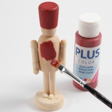 Figur nötknäpparen H: 13 cm Björk Dekorationsföremål Julpyssel