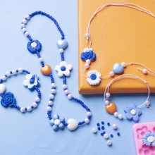 Polyestersnöre i mixade färger, 0,6 mm, 10x4 m.