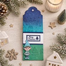 Clearstamps Set 14 st - Post Card Christmas Stamps - A6