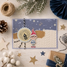 Clearstamps Set 14 st - Post Card Christmas Stamps - A6