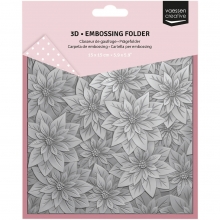 Embossing Folder 3D - 15x15 cm - Christmas Rose - Vaessen