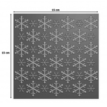 Embossing Folder 3D - 15x15 cm - Ice Stars - Vaessen