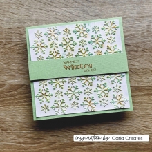 Embossing Folder 3D - 15x15 cm - Ice Stars - Vaessen