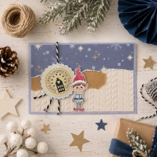 Embossing Folder 3D - 15x15 cm - Knitted Pattern - Vaessen