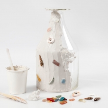 Gipsmålade vaser, krukor & brickor DIY Inspiration