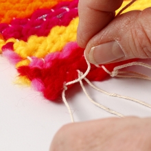 Vävda fåglar av maxi akrylgarn med detaljer filt Inspiration Textil Sömnad Broderi