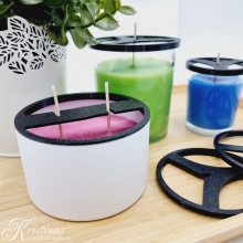 Vekcentrerare Dubbelveke - För Ljusburk 8962 och 8963 - 6 st