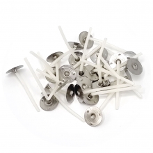 Värmeljusveke med hållare - 40 mm - 25 st